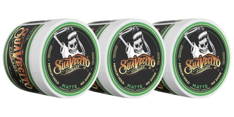 Suavecito Pomade Matte (No Shine) Formula 4 oz, 3 Pack - Medium Hold Hair Pomade For Men - Matte Hair Paste For Natural Texture Hairstyles - Image 1