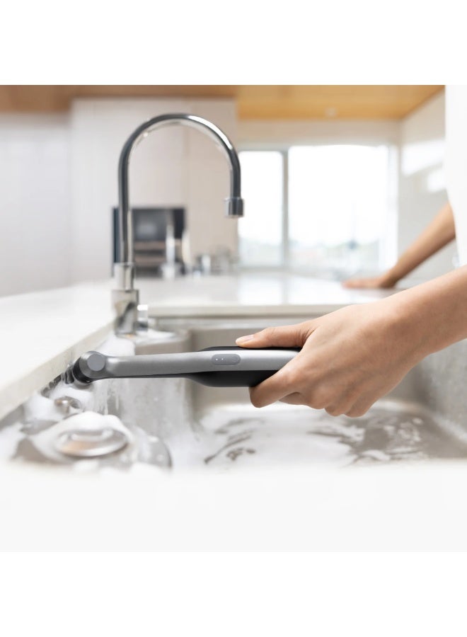 هوتو فرشاة كهربائية دوارة مقاومة للماء - منظف حمام قابل لإعادة الشحن مع 12 رأس فرشاة قابلة للتبديل للبلاط والجص والزوايا والشقوق - Image 2