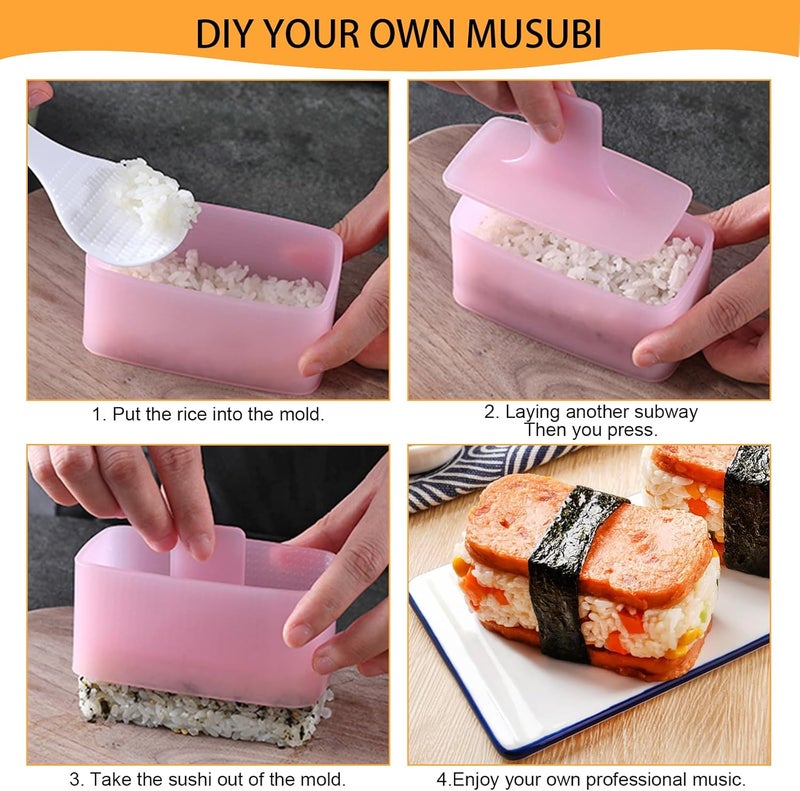 Machomby طقم صانع كرات الأرز على شكل حيوانات وزهور وقلوب 10 قطع - Image 2