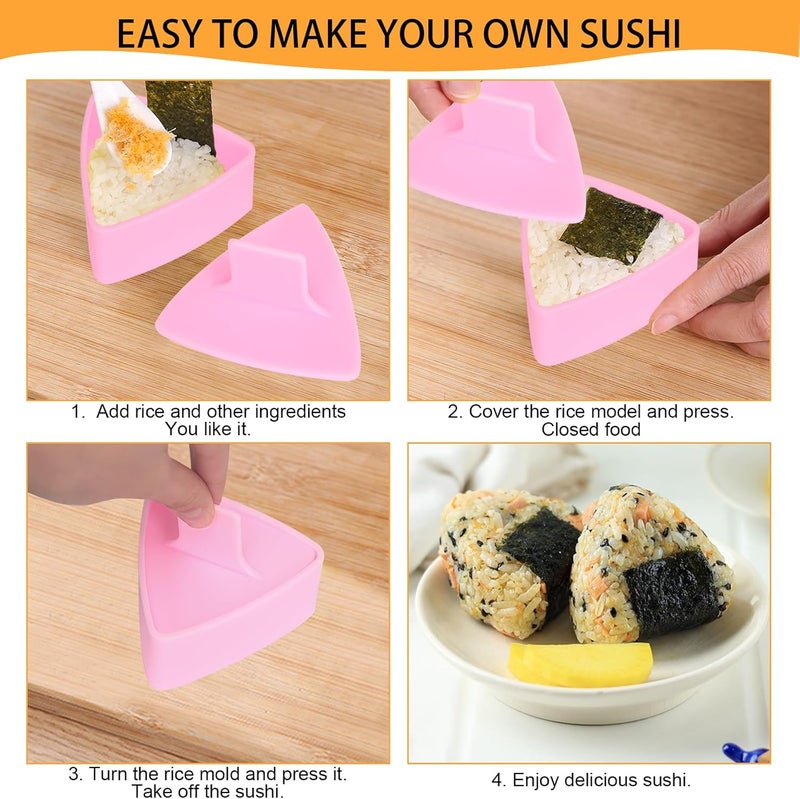 Machomby طقم صانع كرات الأرز على شكل حيوانات وزهور وقلوب 10 قطع - Image 3