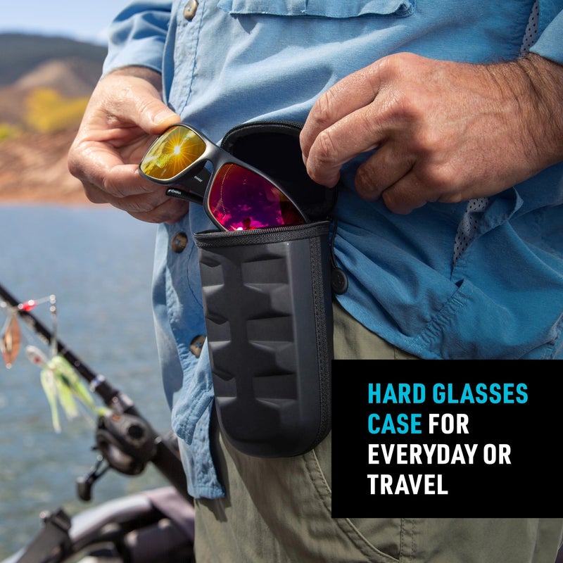 Nite IZE Clip Case Hardshell XL Optics Case - Sunglasses Organizer for Travel - Pouch Case for Eyeglasses - Black - Image 3