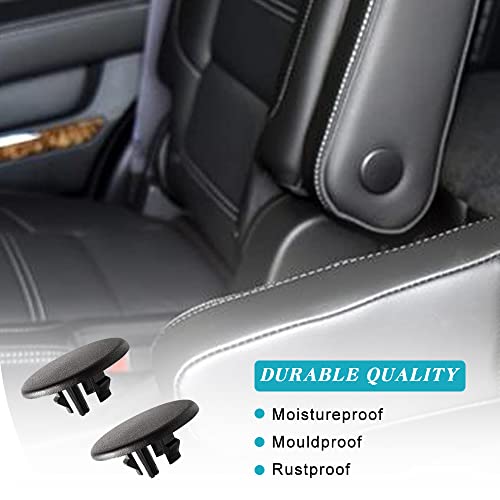 YIENAKFUN Armrest Cover Cap for 07-19 Chevy Tahoe Suburban Yukon Cadillac Escalade Seat Parts Replacement OEM GM 15279690 Rear Bucket Seats Arm Rest Handle Trim Bolt Vehicle Accessories (Black) - Image 3