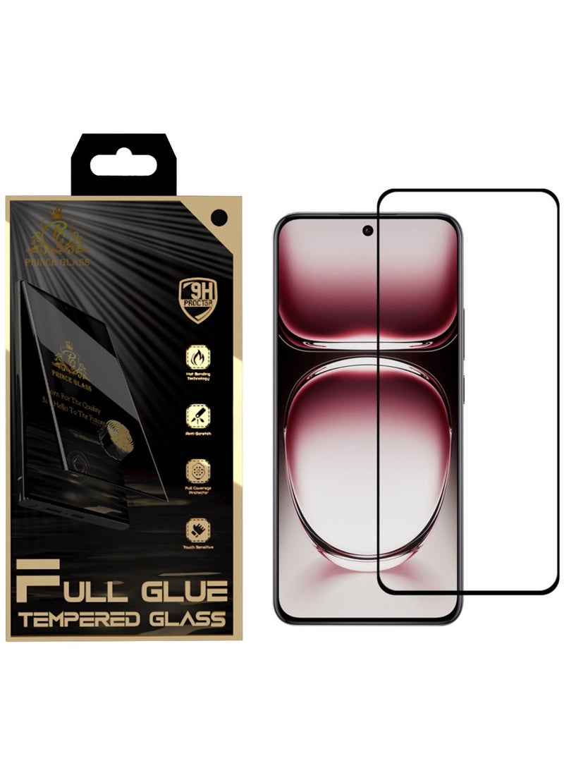 Generic One Minute Prince Glass Screen Protector 2.5D Full Glue Full edge coverage Easy to install and remove for installation of another screen protector Comfortable texture Works well with fingerprint For Oppo Reno 12 Pro 5G  - Image 1