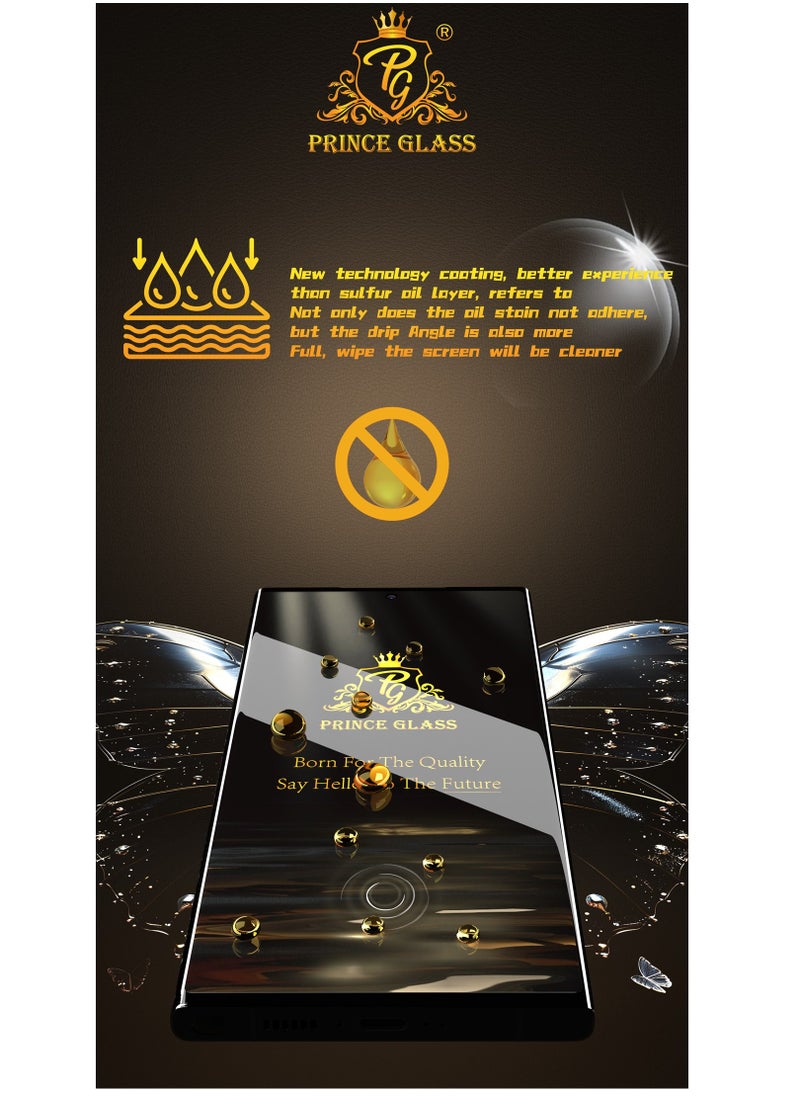 Generic - One Minute Prince Glass Screen Protector 2.5D Full Glue Full edge coverage Easy to install and remove for installation of another screen protector Comfortable texture Works well with fingerprint For Oppo Reno 12 Pro 5G - Image 1