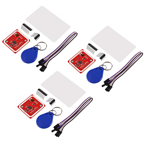 ALMOCN 3PCS PN532 NFC NXP RFID Module V3 Kit Near Field Communication Reader Module Kit I2C SPI HSU with S50 White Card Key Card for Arduino Raspberry Pi DIY Smart Phone Android Phone - Image 1