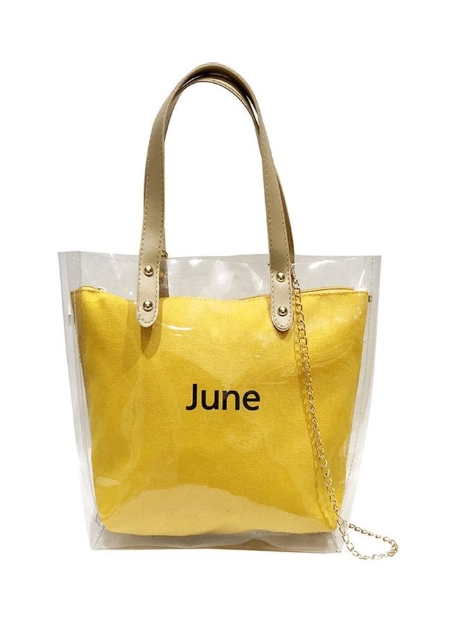 NIBEMINENT Transparent Shoulder Bag Yellow 