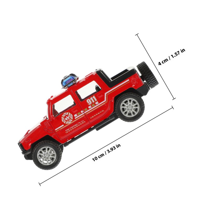 Kids Fire Truck Model Fire Truck Toy Simulated Inertia Fire Truck Toy Fire Truck Cognition Toy - Image 2