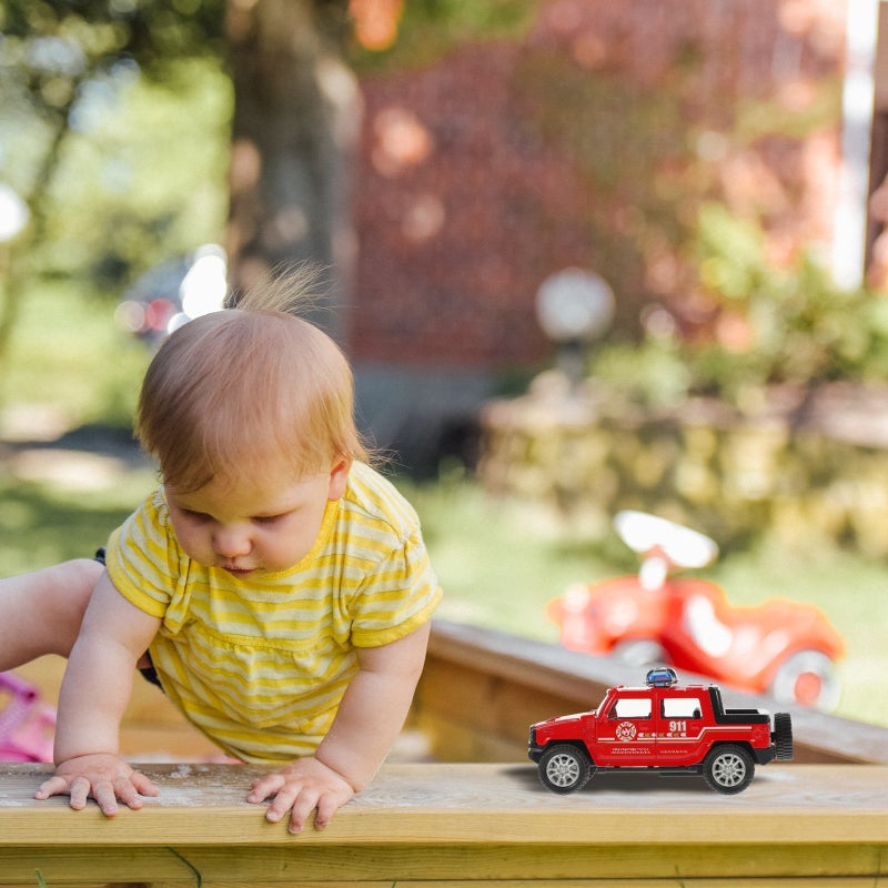 Kids Fire Truck Model Fire Truck Toy Simulated Inertia Fire Truck Toy Fire Truck Cognition Toy - Image 5