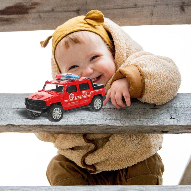 Kids Fire Truck Model Fire Truck Toy Simulated Inertia Fire Truck Toy Fire Truck Cognition Toy - Image 4