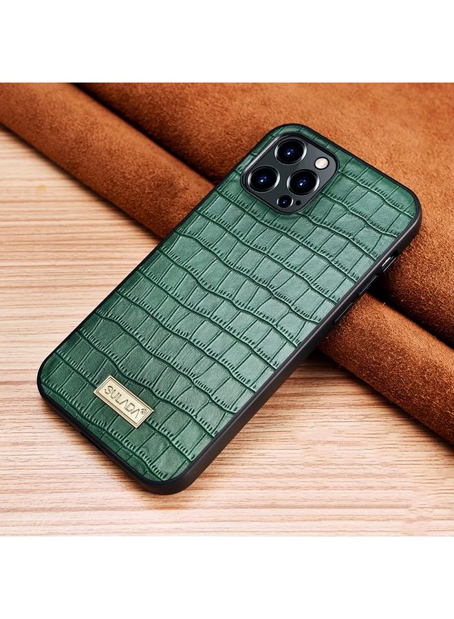 The Bros Case For iPhone 13 Pro Crocodile Texture TPU Protective Case