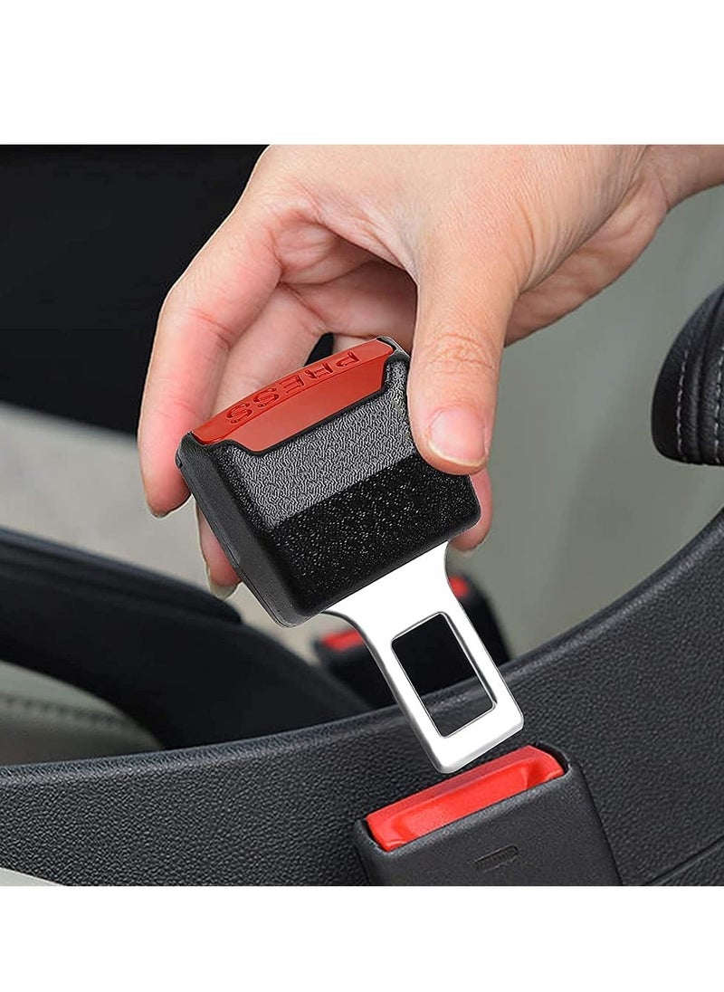 PAMEER 2 Pack Car Seat Belt Extender Universal Adjustable Car Safety Seat Belt Clip Buckle for Seat Belt Extension Fits Most Cars Seat Belt Buckle Alert Muffler  - Image 2