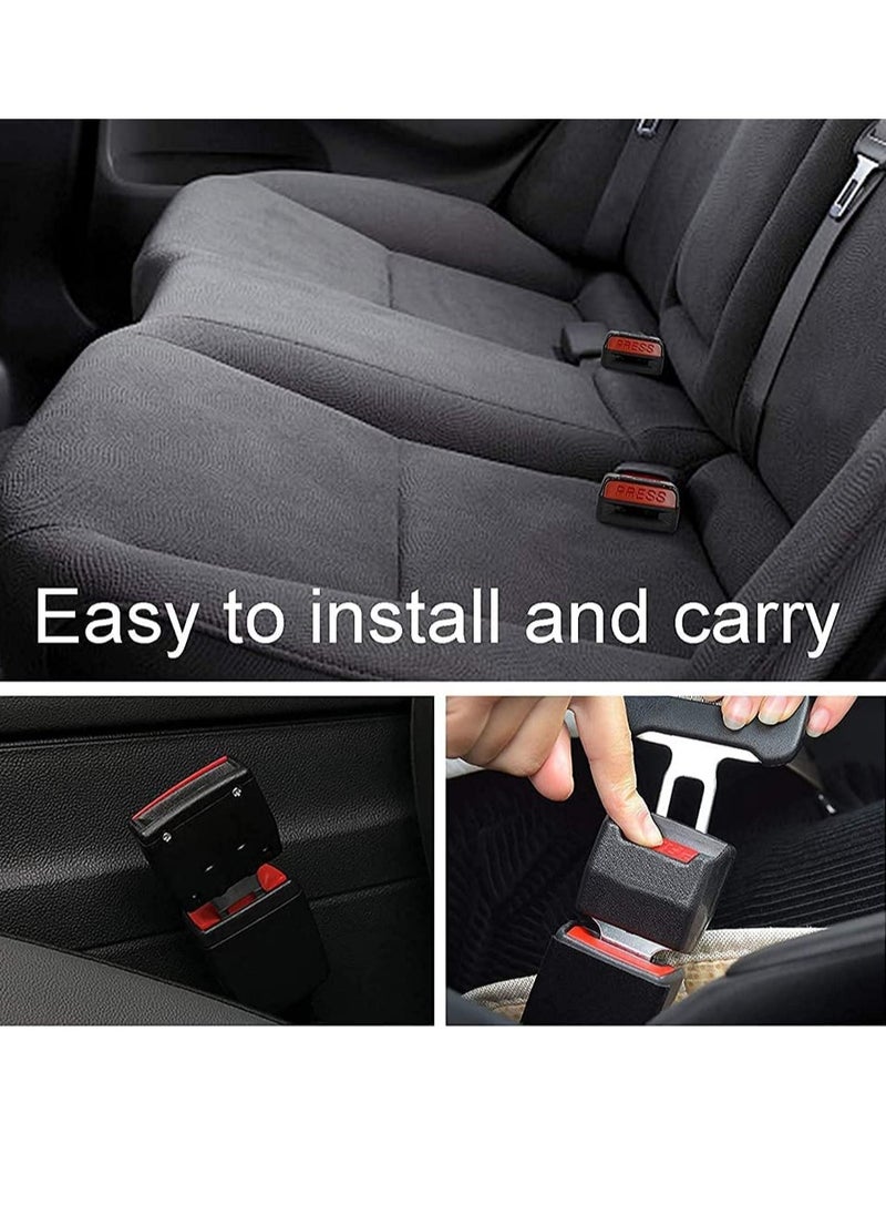 PAMEER 2 Pack Car Seat Belt Extender Universal Adjustable Car Safety Seat Belt Clip Buckle for Seat Belt Extension Fits Most Cars Seat Belt Buckle Alert Muffler  - Image 3