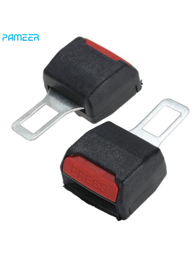 PAMEER 2 Pack Car Seat Belt Extender Universal Adjustable Car Safety Seat Belt Clip Buckle for Seat Belt Extension Fits Most Cars Seat Belt Buckle Alert Muffler  - Image 1