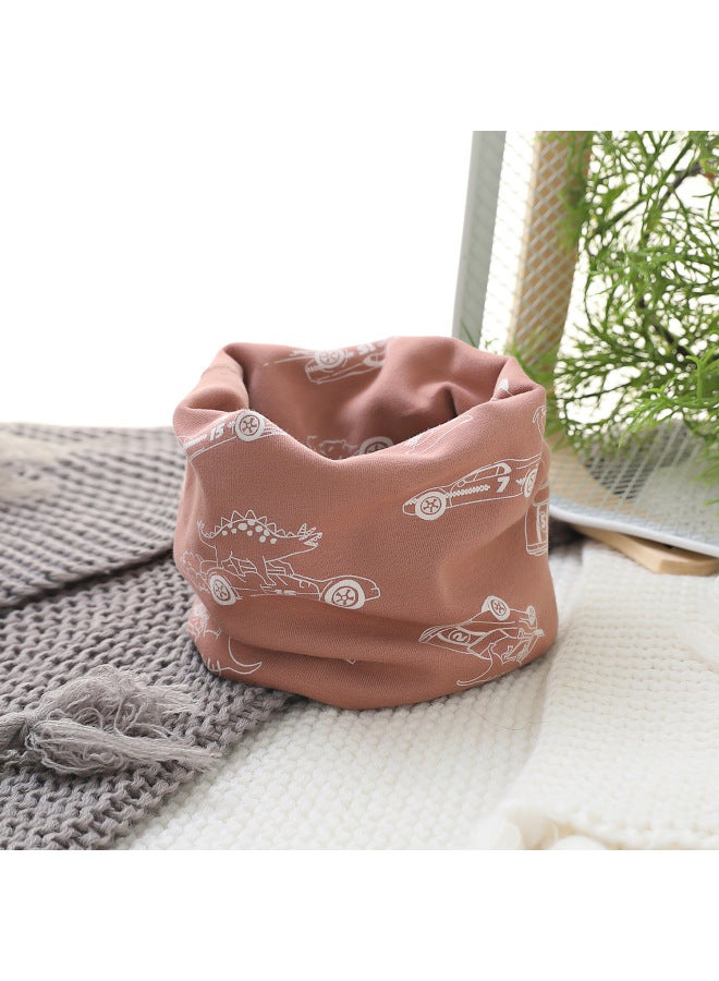 W Autumn And Winter Kidsren's Neck Scarf Baby Scarf Windproof And Warm Kidsren's Neck Cover Pure Cotton Boy Pullover Scarf Girl