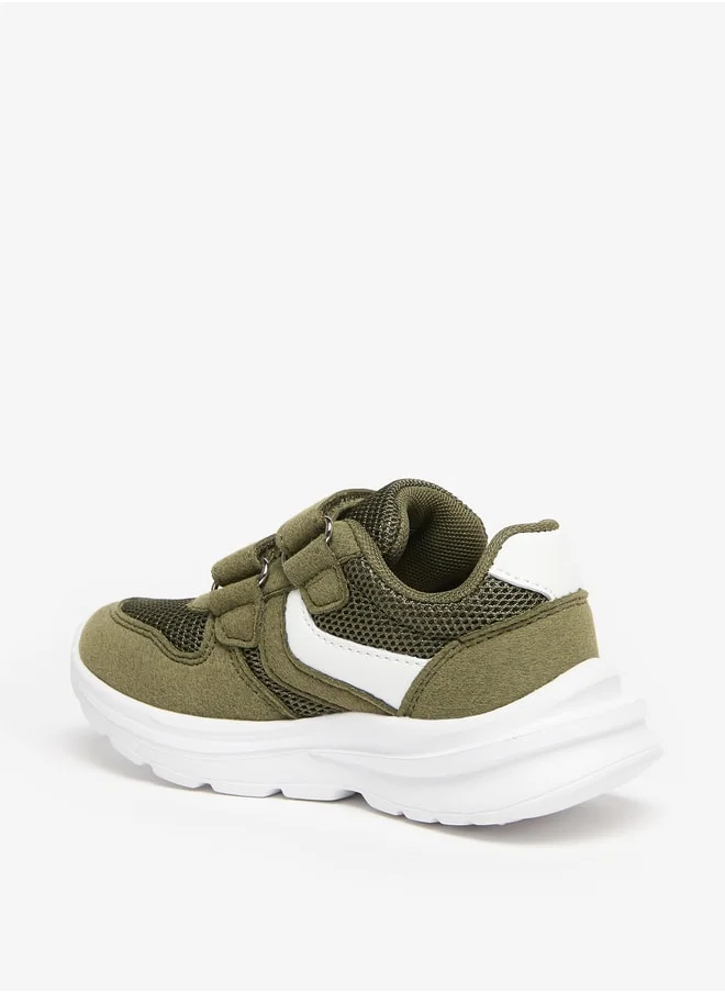 LBL by Shoexpress Boys Mesh Textured Sports Shoes With Hook And Loop Closure