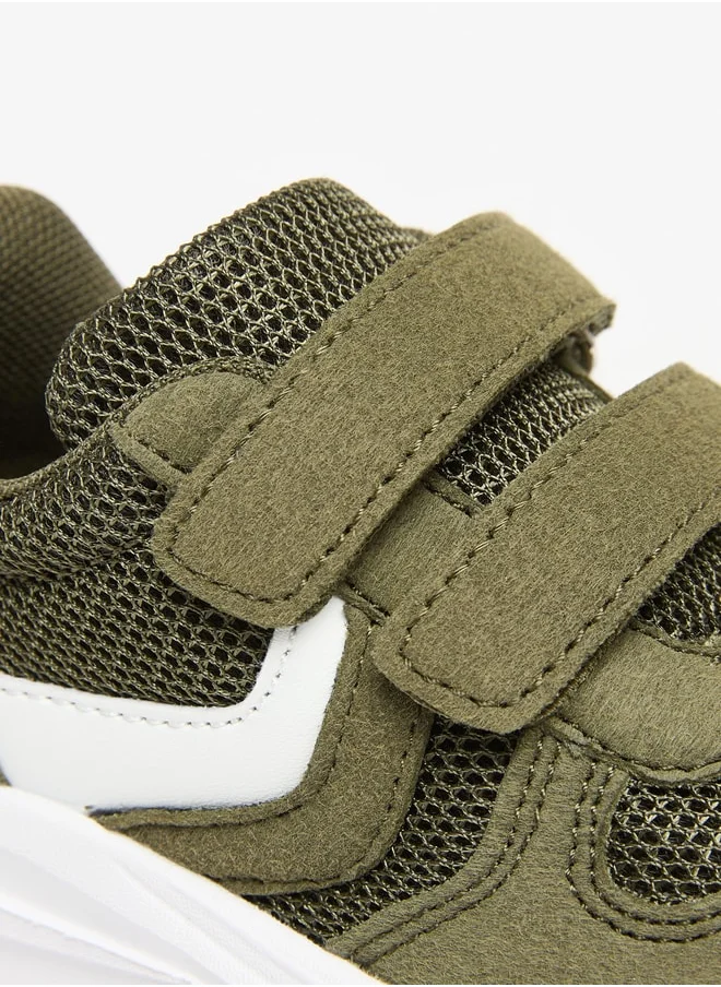 LBL by Shoexpress Boys Mesh Textured Sports Shoes With Hook And Loop Closure