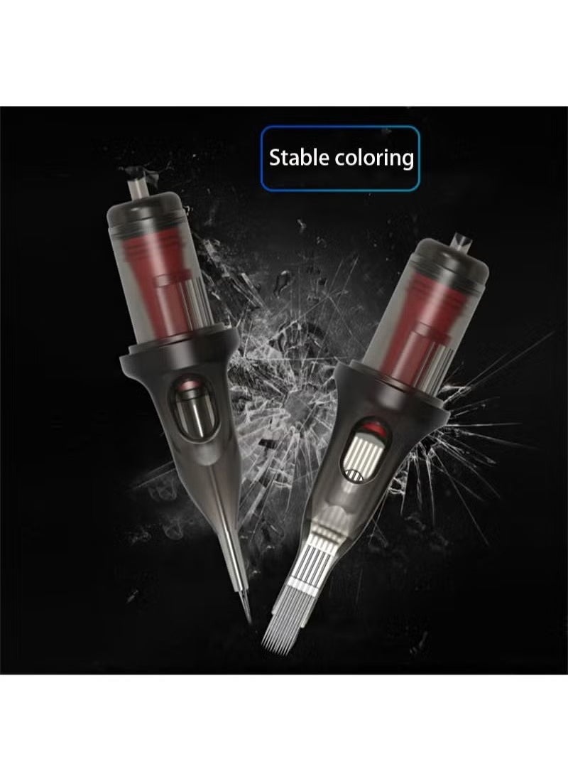 GMORO - 10PCS Tattoo Needle, Tattoo Syringe Needle Round Lined Film Professional Disposable Tattoo Needle For Rotary Tattoo Machine (1203RL) - Image 1