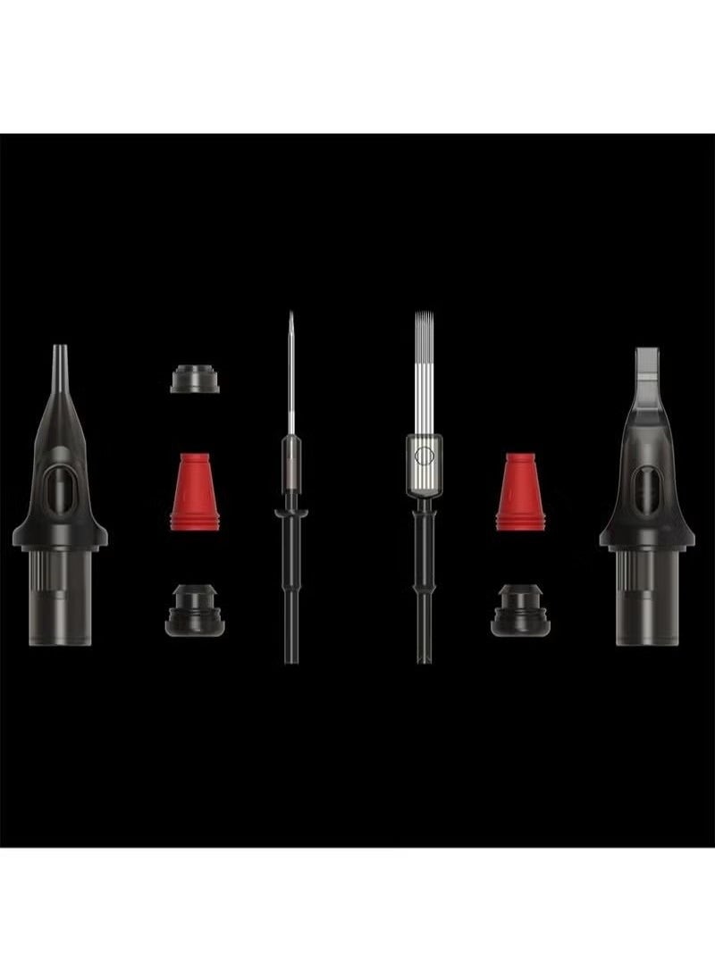 GMORO - 10PCS Tattoo Needle, Tattoo Syringe Needle Round Lined Film Professional Disposable Tattoo Needle For Rotary Tattoo Machine (1203RL) - Image 1