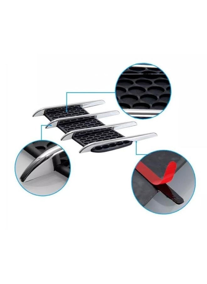 EasyLife - Shark Gill Door Hood Fender Vent Side Flow Intake Air Net Grille Trim Cover Decal Auto Stickers for All Cars - Image 1