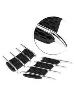 Shark Gill Door Hood Fender Vent Side Flow Intake Air Net Grille Trim Cover Decal Auto Stickers for All Cars