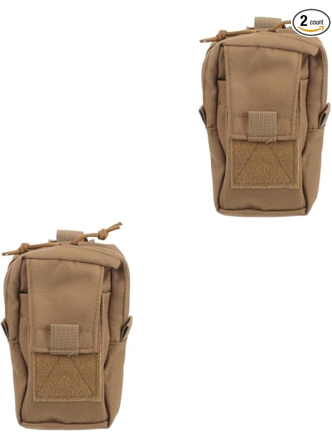 BESPORTBLE Travel Utility Pouch Small Waist Bag Storage Bag For Belt Gym Phone 2 Pack - Image 1