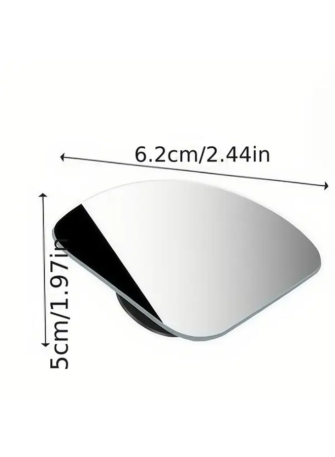 2pcs Frameless Reversing Assist Rearview Mirror Wide Angle Adjustable Convex - Image 5