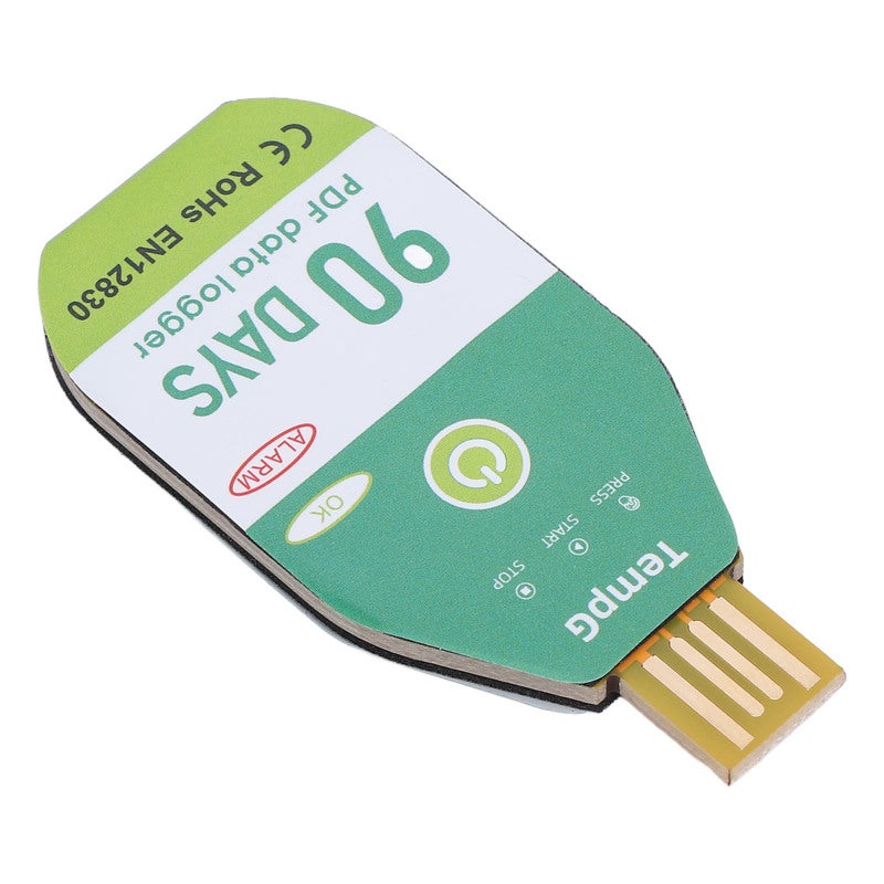 USB Temperature Data Logger: IP67 Water Resistant - Precise Monitoring PDF Data Recorder with 18,000 Entries for Cold Chain Logistics, Refrigerated Containers and Laboratories - Image 2