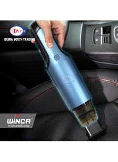 WINCA Handheld Vacuum 4000pa, Strong Powerful Mini Car Cleaner, Dust Busters Cordless Rechargeable for Car, Home, Ultra Lightweight (Blue)  - Image 3