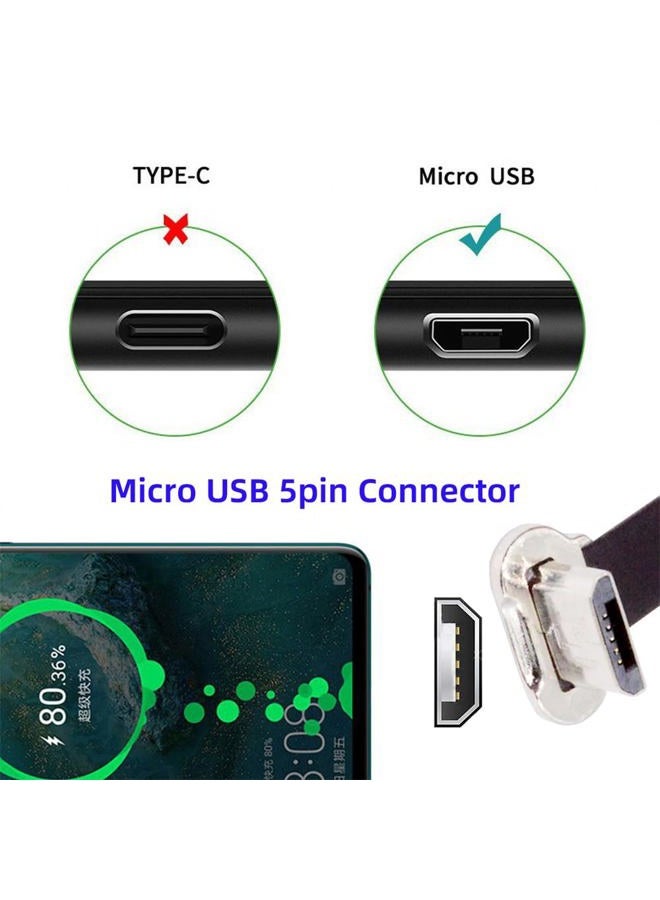 Cablecc 65W USB-C Type C to USB-C Ultra Slim Flat Power USB2.0 Data Angled Cable Fast Charge for Laptop Tablet Phone - Image 5