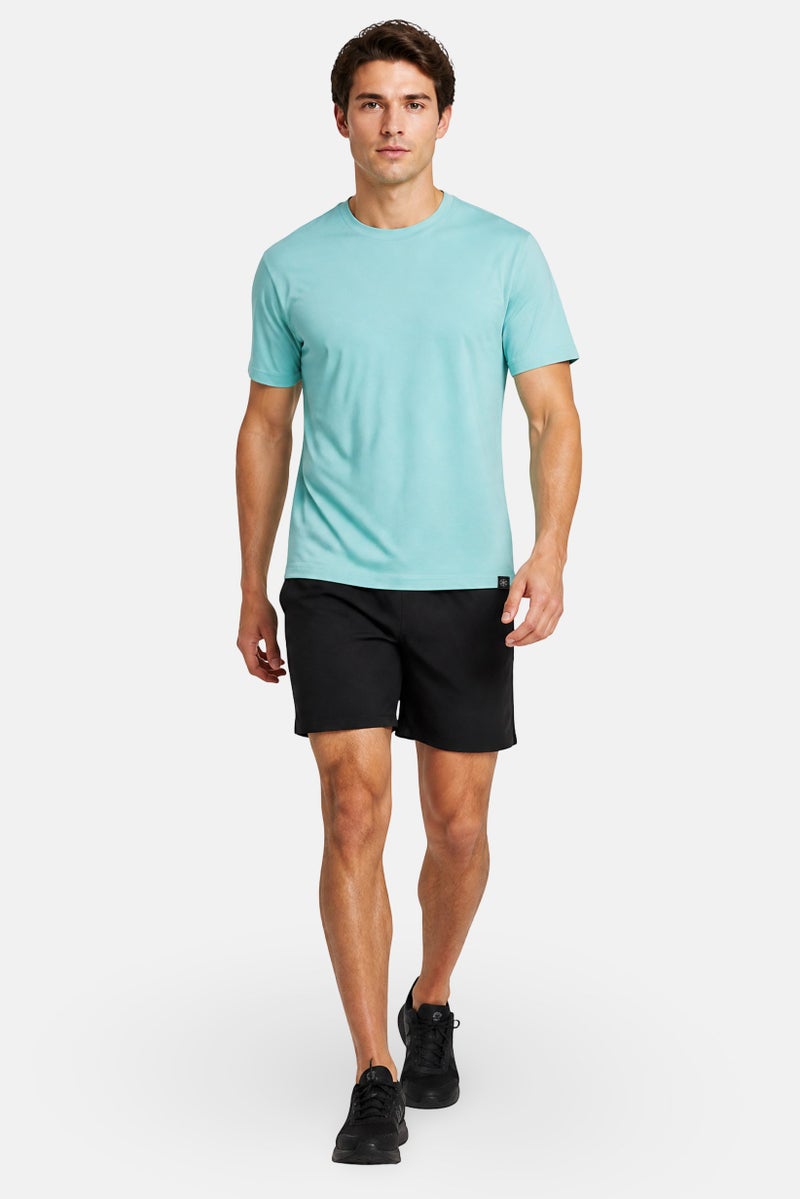 Gaiam Men Slim Fit Short Sleeve Training T-Shirt, Pastel Turquoise - Image 2