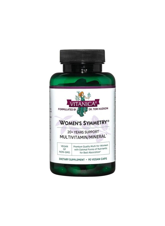 Vitanica Vitanica Women's Symmetry, High Potency Multivitamin and Mineral, Vegan, 90 Capsules  - Image 1