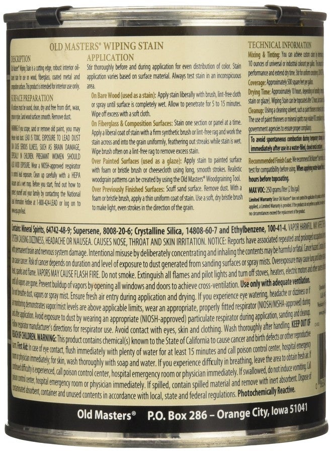 Old Masters 11304, 1 Quart, Cherry - Image 3