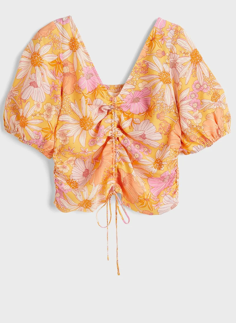 H&M V-Neck Strap Detail Top