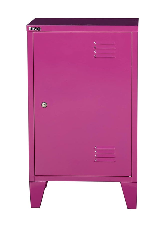 RIGID - Steel Mini Locker with Key Lock Pink 68x40x30cm - Image 1