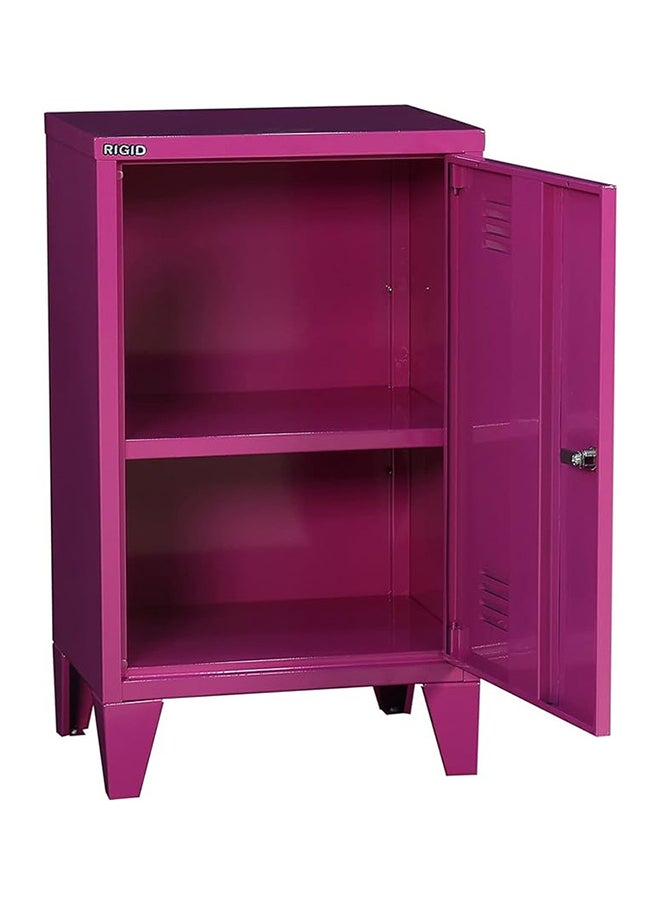 RIGID - Steel Mini Locker with Key Lock Pink 68x40x30cm - Image 1