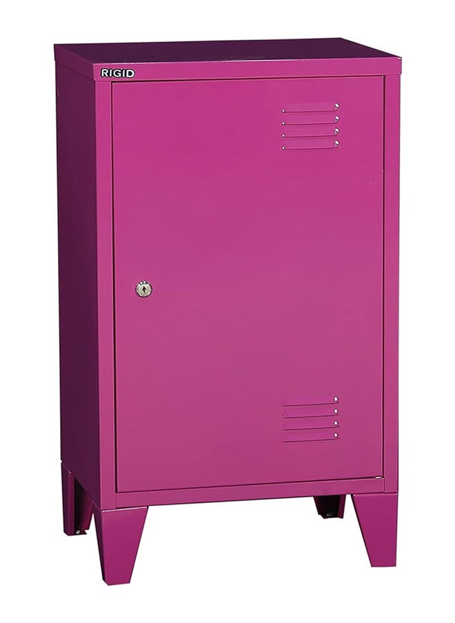 RIGID - Steel Mini Locker with Key Lock Pink 68x40x30cm - Image 1