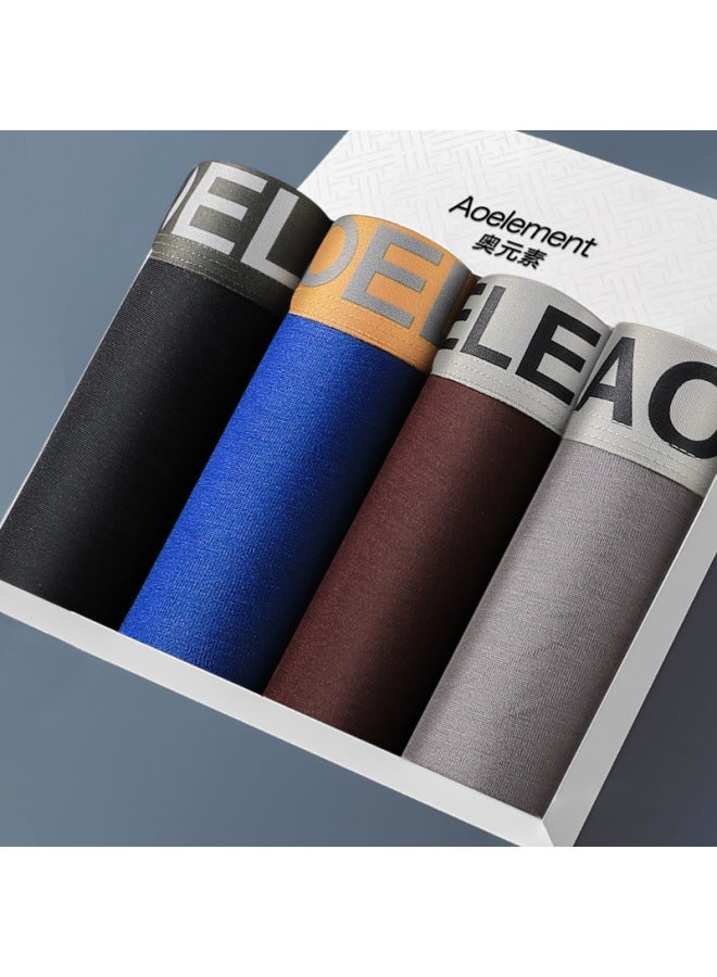Austrian Element Four-pack Gift Box Men's Underwear Men's Boxer Briefs Breathable Youth Briefs Men's Underwear Briefs - Image 2