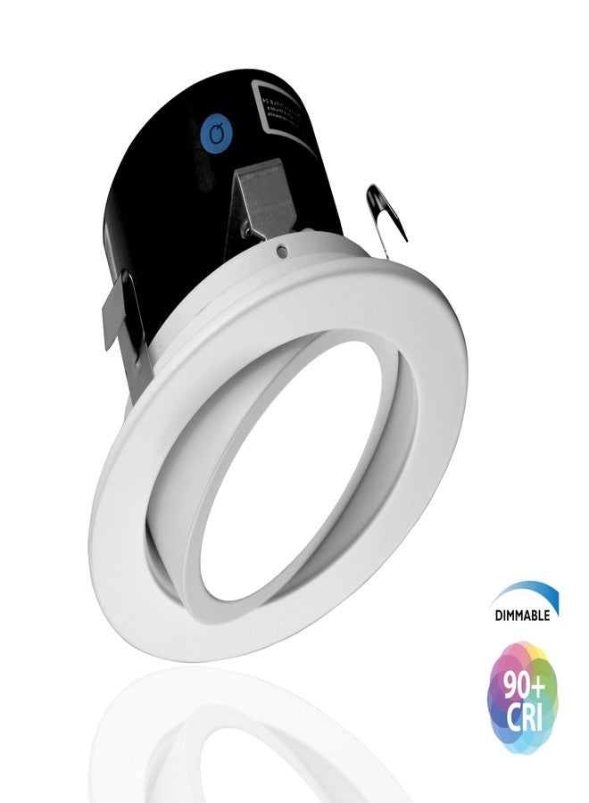 NICOR Lighting 4 inch LED Gimbal Downlight Retrofit Kit in 3000K (DLG4-10-120-3K-WH) - Image 2