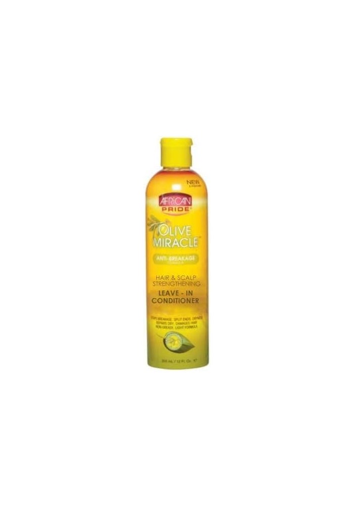 African Pride Olive Miracle Leave-In Conditioner, 12 Ounce - Anti-Breakage Formula for Hair & Scalp Strengthening - Image 2