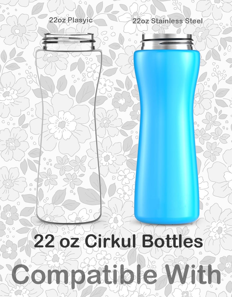 Sleilin 32Oz Cute Printed Sleeve Compatible With Cirkul Water Bottle For Plastic And Stainless Steel Bottles 32Oz Neoprene Sweat-Wicking Material Insulated Cover Designed With Handles(Spring Vibes) - Image 2
