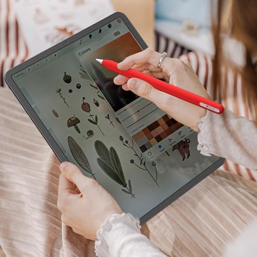 AKSHFETH Silicone Cover Sleeve for Apple Pencil USB-C Ultra Thin Cover Case for Apple Pencil USB C Accessories Soft Ipad Apple Pencil Grip Silicone Case (Mint Green+Lavender Grey) - Image 5