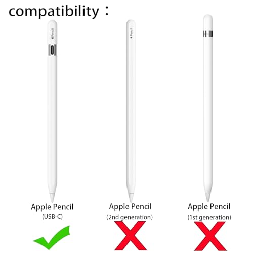 AKSHFETH Silicone Cover Sleeve for Apple Pencil USB-C Ultra Thin Cover Case for Apple Pencil USB C Accessories Soft Ipad Apple Pencil Grip Silicone Case (Mint Green+Lavender Grey) - Image 2