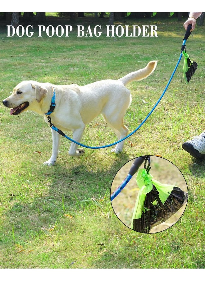Joytale - Joytale Rope Dog Leash 5/6 FT with Convenient Poop Bag Holder, Heavy Duty Nylon Braided Dog Leash, Highly Reflective Threads Dog Leashes for Medium Large Dogs, SkyBlue, 6'×1/2'' - Image 1