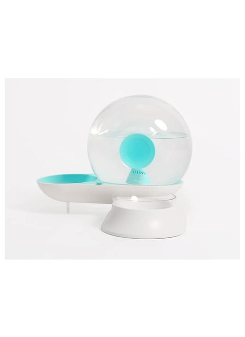 Pet Pals Snail Shaped Water Feeder for Cats (Green) - Hydration Station with 2.8L Capacity - Automatic Refill, Leak-Proof Design - Cute and Functional Cat Water Bowl