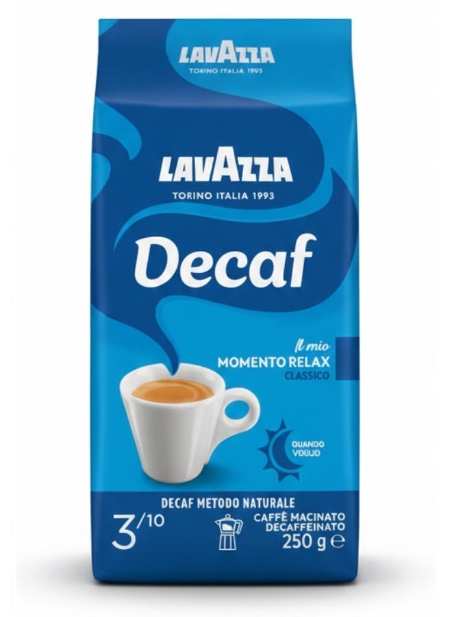 Lavazza Cafe Decaffeinated Ground Coffee 250g - Image 1