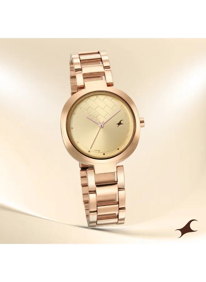 fastrack Women's Analog Round Shape Stainless Steel Wrist Watch - 6247WM01 -  Mm  - Image 1