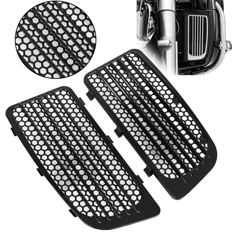 XMMT Radiator Grille Cover Lower Engine Cooler Guard Kit for Harley Touring Street Glide Electra Glide Road Glide Tri Glide Road King FLHTK FLHTKL FLTRU FLTRUSE FLHXSE 20142023 Black