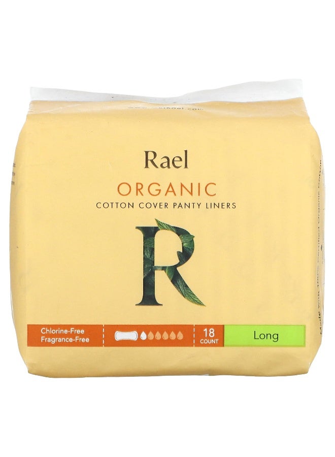 Rael رايل، بطانات داخلية قطنية عضوية، طويلة، 18 قطعة - Image 1