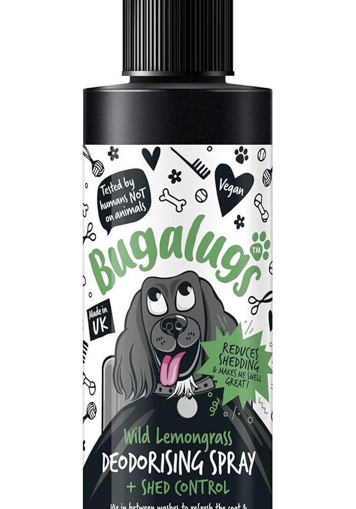 Bugalugs Wild Lemongrass Shed Control Dog Deodorising Spray - 200ML - Image 1