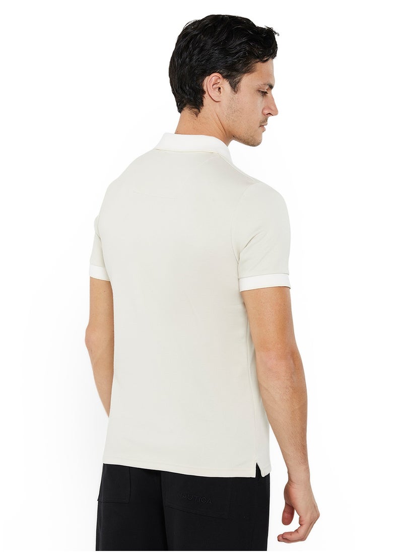 NAUTICA Essential Regular Fit Cotton Blend Logo Polo Shirt  - Image 3